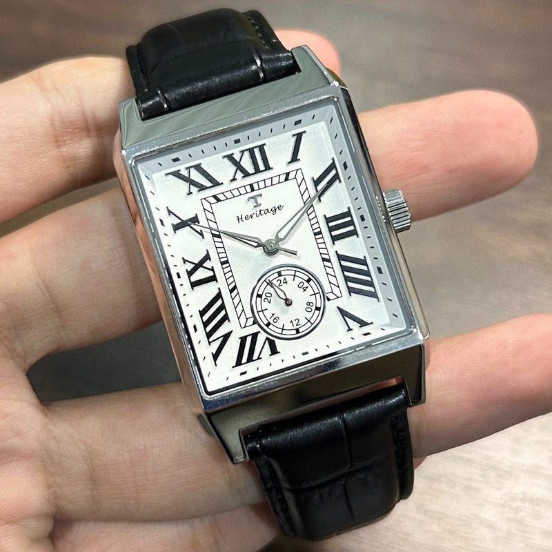 [Pre-Owned] Tomaz Heritage TQ083-01 Square Quartz Men Watch