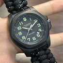 [Pre-Owned] Victorinox INOX Carbon 241859 Black Quartz Men Watch