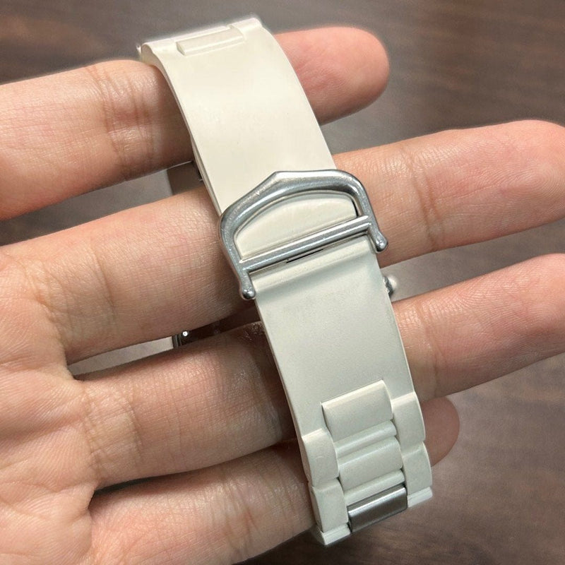 [Pre-Owned] Cartier 21 Chronoscaph 2424 White Quartz Chronograph Unisex Watch