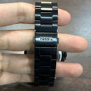 [Pre-Owned] Fossil Bannon BQ2679 Black Skeleton Stainless Steel Men Watch