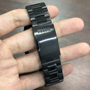 [Pre-Owned] Fossil Inscription BQ2574 All Black Square Skeleton Automatic Men Watch