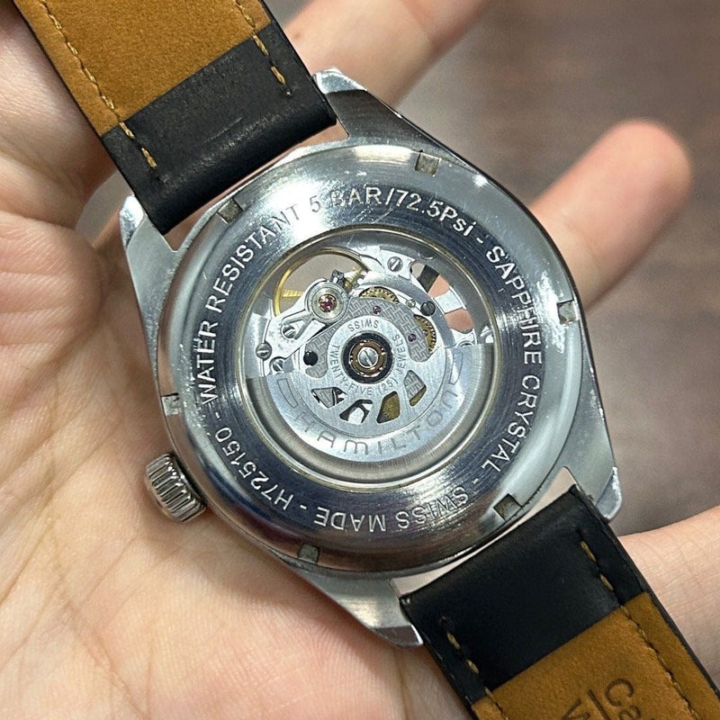 [Pre-Owned] Hamilton Khaki Field Skeleton Automatic Men Watch