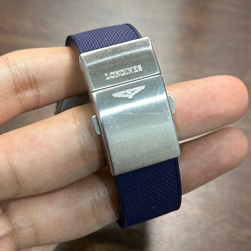 [Pre-Owned] Longines Hydroconquest 41mm Rose Gold Blue Ceramic Automatic Men Diver Watch