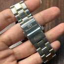[Pre-Owned] Orient Star Semi-Skeleton Open Heart Silver Gold Automatic Men Watch