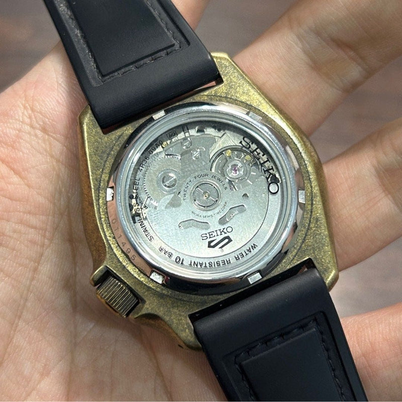 [Pre-Owned] Seiko 5 Sports SRPE80K1 Bronze Automatic Men Watch