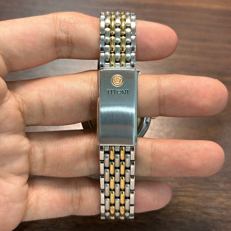 [Pre-Owned] Titoni Vintage 7367 Two-Tone Gold Automatic Women Watch