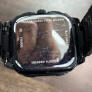 [Pre-Owned] Fossil Inscription BQ2574 All Black Square Skeleton Automatic Men Watch