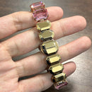 [Pre-Owned] Swarovski Millenia Octagon Cut Bracelet Pink Quartz Women Watch