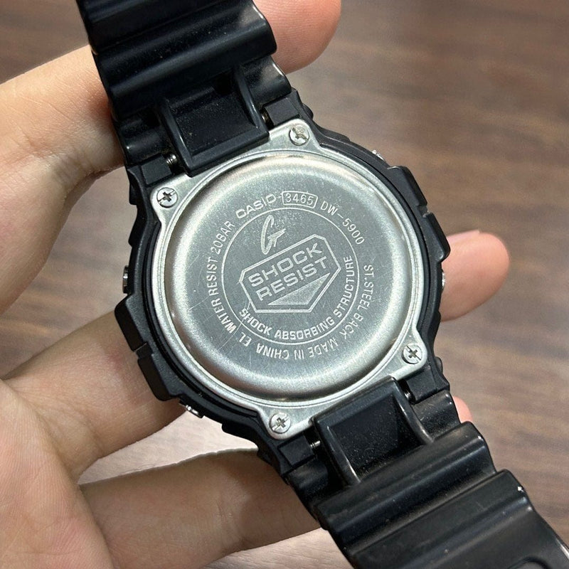 [Pre-Owned] Casio G-Shock DW-5900-1 Tapak Kucing Digital Men Watch