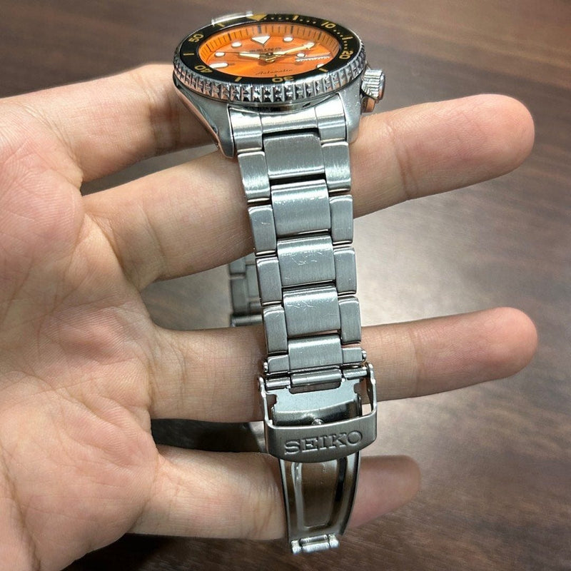 [Pre-Owned] Seiko 5 Sports 38mm Orange SRPK35K1 Automatic Unisex Watch
