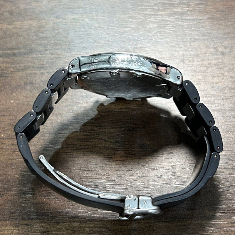 [Pre-Owned] Cartier 21 Chronoscaph 2424 Black Quartz Chronograph Unisex Watch