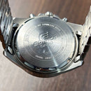 [Pre-Owned] Casio Edifice EFV-550D-2AV Blue Quartz Chronograph Men Watch