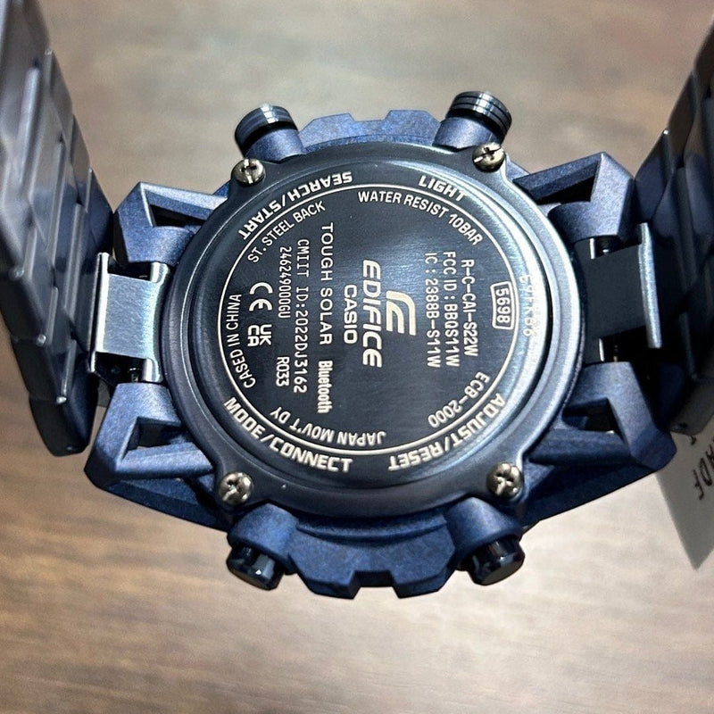 [Pre-Owned] Casio Edifice Sospensione Cool Blue Edition ECB-2000CB-2A Tough Solar Men Watch