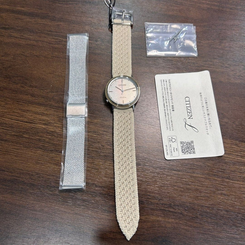 [Pre-Owned] Citizen L Ambiluna EM1006-40A Sapphire Eco-Drive Women Watch