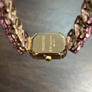 [Pre-Owned] Swarovski Millenia Octagon Cut Bracelet Pink Quartz Women Watch