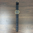 [Pre-Owned] Zenith Vintage Cosmopolitan Black Gold Plated Quartz Unisex Watch