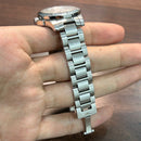 [Pre-Owned] Longines Conquest 29.5mm L3.376.4.76.6 Sunray Silver Quartz Women Watch