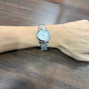 [Pre-Owned] Longines Conquest 29.5mm L3.376.4.76.6 Sunray Silver Quartz Women Watch