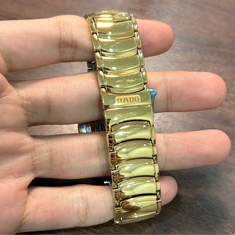 [Pre-Owned] Rado Diastar Coupole 129.0535.3 Gold Quartz Women Watch