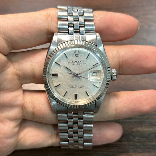 [Pre-Owned] Rolex Vintage Datejust 36 1601 Automatic Men Watch
