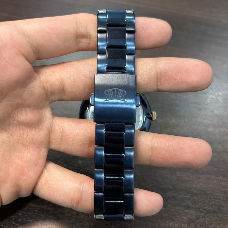 [Pre-Owned] Roscani Ethan 423 Sapphire Blue Stainless Steel Men Watch