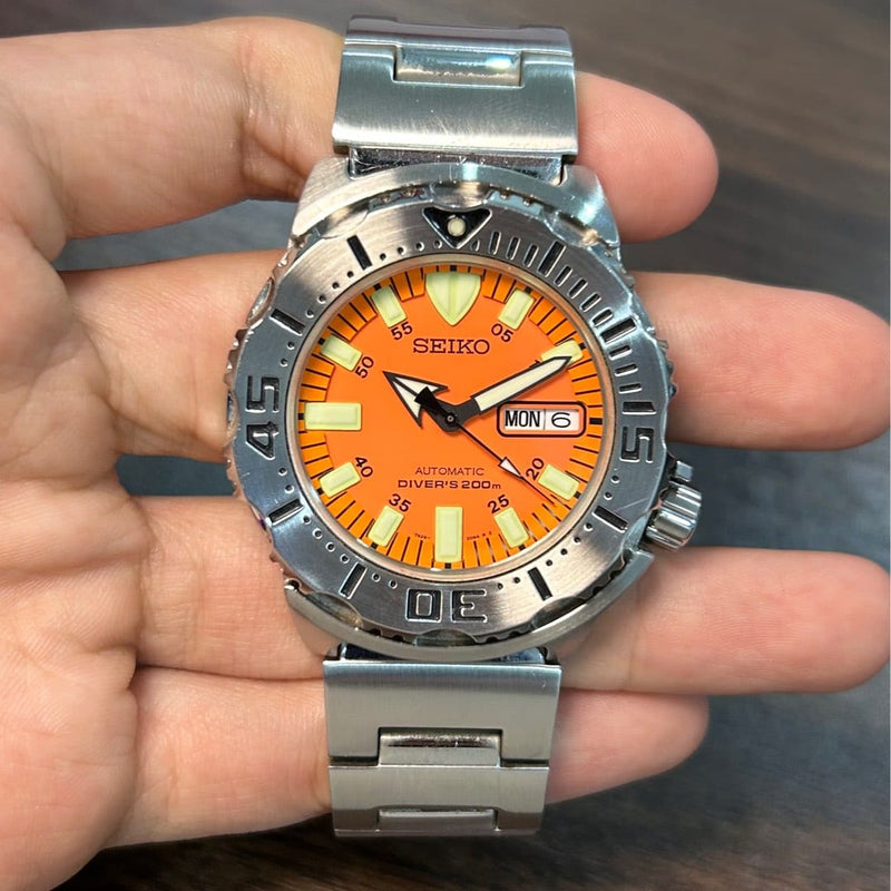 [Pre-Owned] Seiko SKX Orange Monster SKX781 (7S26-0350) Discontinued Automatic Men Watch