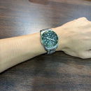 [Pre-Owned] Seiko Prospex SNE583P1 38.5mm Green Hulk Solar Diver Watch
