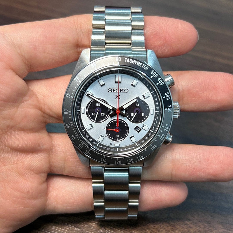 [Pre-Owned] Seiko Prospex Speedtimer SSC911P1 Panda Solar Chronograph Men Watch