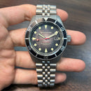 [Pre-Owned] Spinnaker Wreck SP-5089-11 Barnacle Black Automatic Sapphire Men Watch