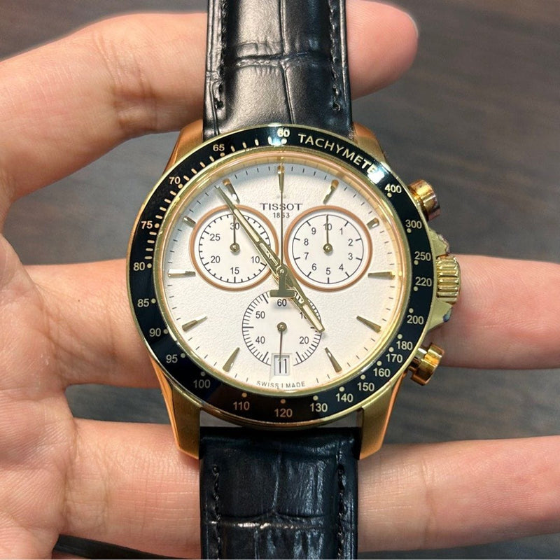 [Pre-Owned] Tissot V8 Gold Quartz Chronograph Men Watch