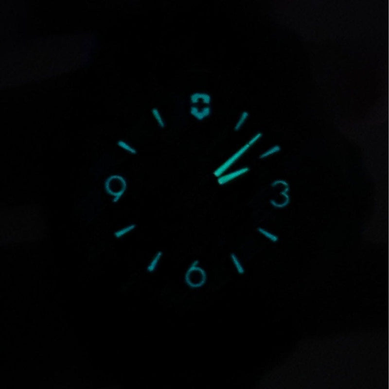 [Pre-Owned] Victorinox INOX 241776 Black Carbon Quartz Men Watch