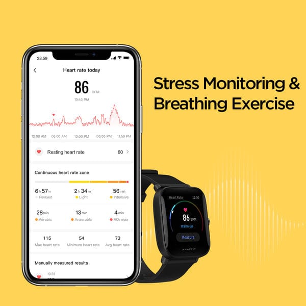 Amazfit Bip U Pro Stress Exercise