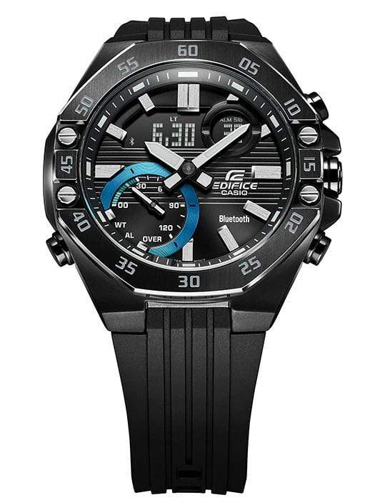 Casio Edifice ECB-10PB-1A Smartphone Link Black Analog-Digital Watch 