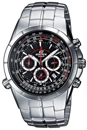 Casio Edifice EF-518D-1AV Black Stainless Steel Men Watch Malaysia