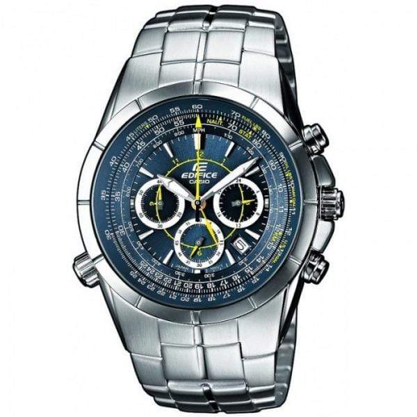 Casio Edifice EF-518D-2AV Blue Stainless Steel Men Watch Malaysia