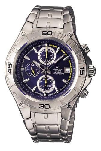 Casio Edifice EF-520D-2A Blue Stainless Steel Men Watch Malaysia