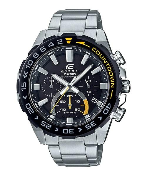 Casio Edifice EFS-S550DB-1AV Solar Chronograph Black Dial Men Watch 