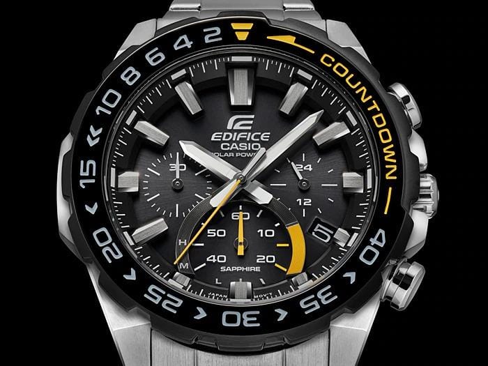 Casio Edifice EFS-S550DB-1AV Solar Chronograph Black Dial Men Watch 