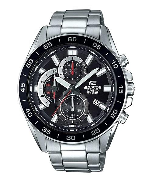 Casio Edifice EFV-550D-1AV Chronograph Black Steel Men Watch Malaysia