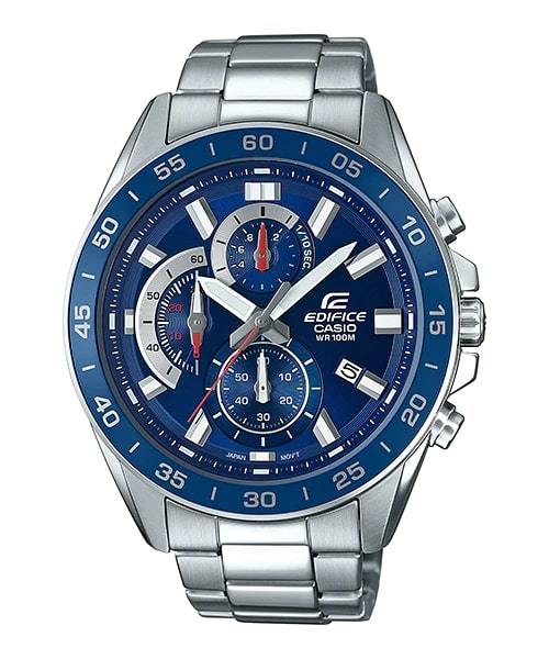 Casio Edifice EFV-550D-2AV Chronograph Blue Steel Men Watch Malaysia