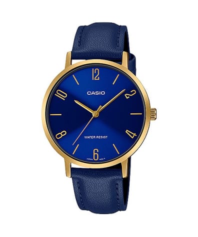 Casio Enticer LTP-VT01GL-2B Blue Leather Women Watch