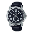 Casio Enticer MTP-VD200L-1B Black Leather Men Watch Malaysia
