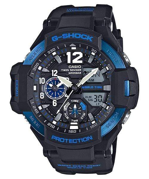 Casio G-Shock GA-1100-2B Resin Strap Gravitymaster Men Watch Malaysia