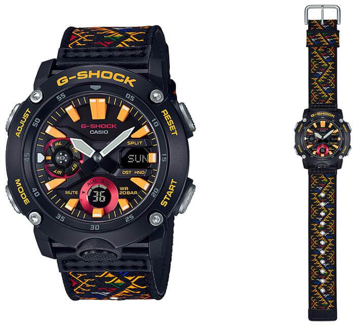 Casio G-Shock GA-2000BT-1A Bhutan Textile Men Watch Malaysia