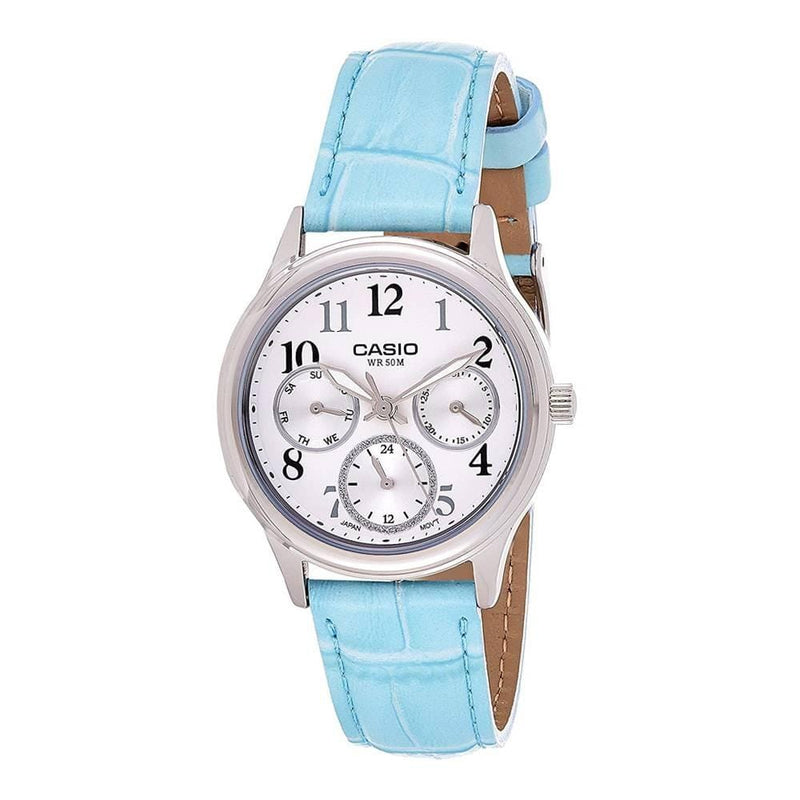 Casio Enticer LTP-E306L-7B Leather Strap Women Watch Malaysia