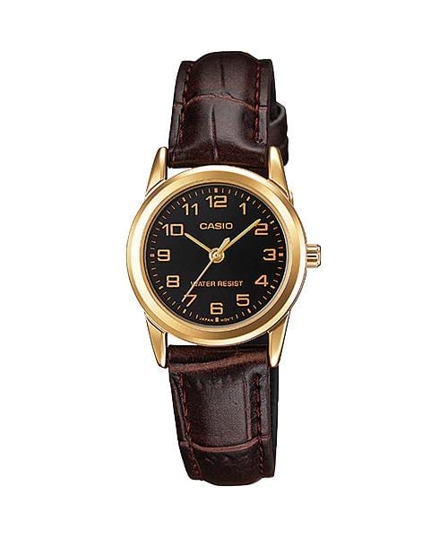 Casio Enticer LTP-V001GL-1B Leather Strap Women Watch Malaysia