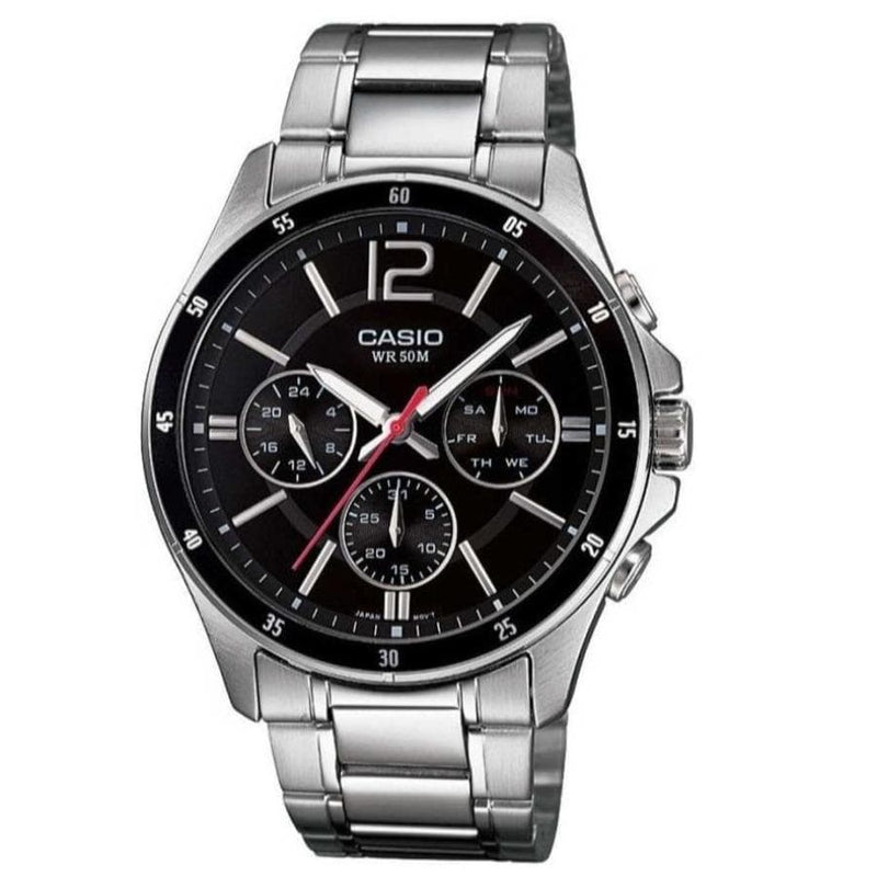 Casio Enticer MTP-1374D-1AV Stainless Steel Men Watch Malaysia