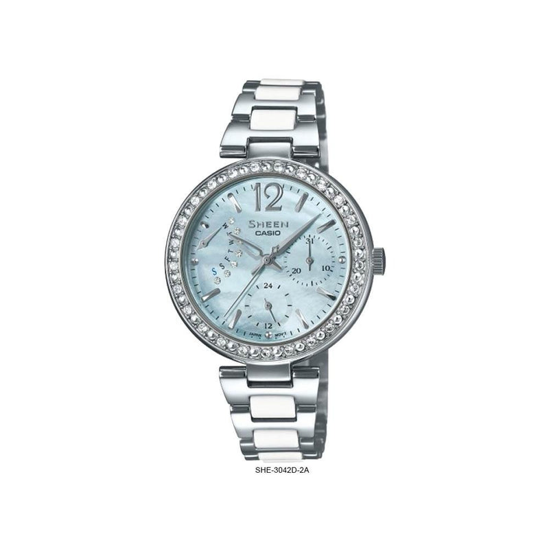 Casio Sheen SHE-3042D-2A Stainless Steel Women Watch Malaysia