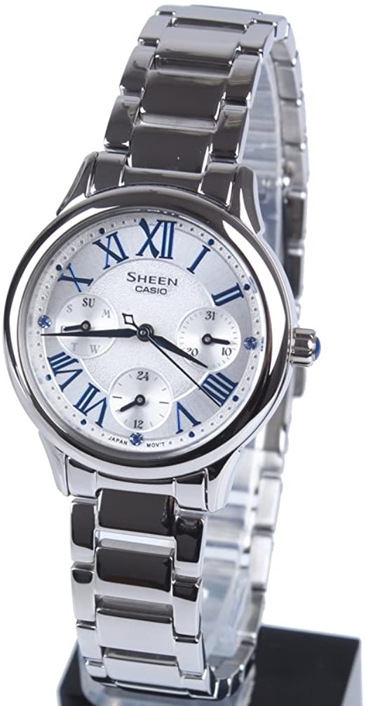 Casio Sheen SHE-3049D-7A Stainless Steel Women Watch Malaysia