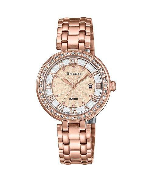 Casio Sheen SHE-4034PG-4A Stainless Steel Women Watch Malaysia